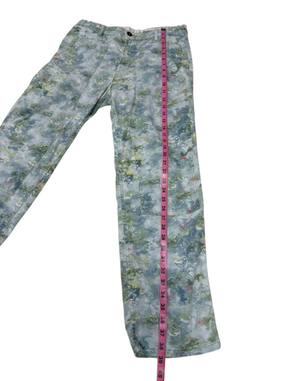 Pilcro The Roamer Pants | Lily Pad Pond Painted Water Colour - Size 28 - Picture 12 of 16